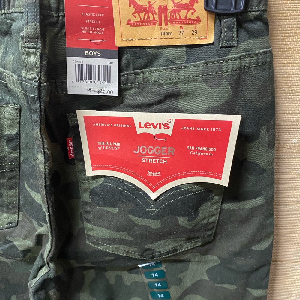 Levi’s Jogger Stretch Boys, 14 Regular, W27, L29